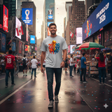 Load image into Gallery viewer, Unisex organic oversized high neck t-shirt