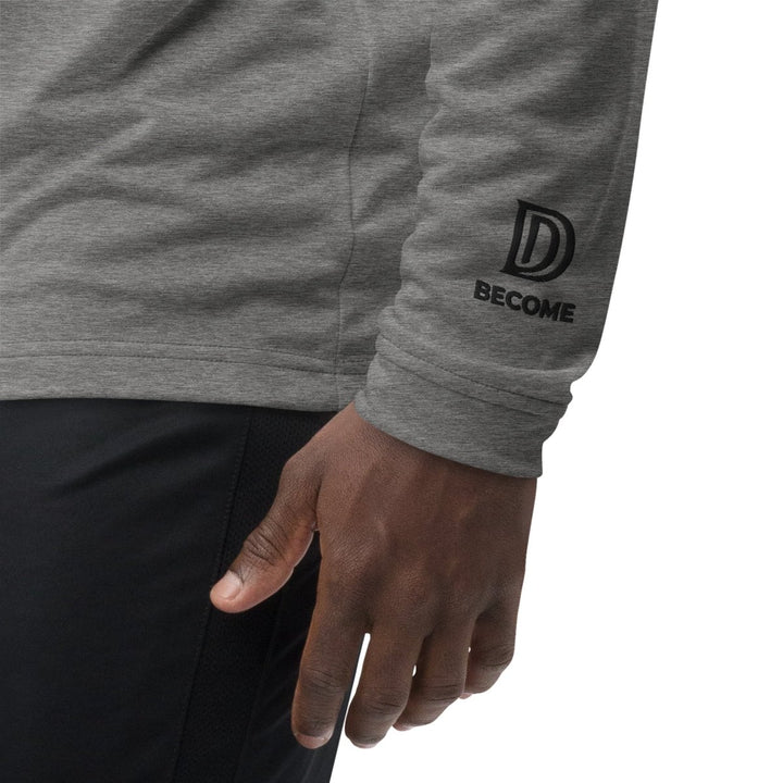 "I CAN..." Motivational Adidas Quarter-Zip Pullover | Eco-Friendly Recycled Polyester | Sweat-Wicking Athletic Top